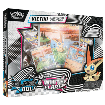 Pokemon Scarlet & Violet 10.5 - Black Bolt & White Flare Unova Victini Illustration Collection